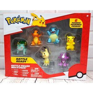 Pokemon Battle Figure Multi-Pack Pikachu Bulbasaur Charmander Squirtle Mimikyu T
